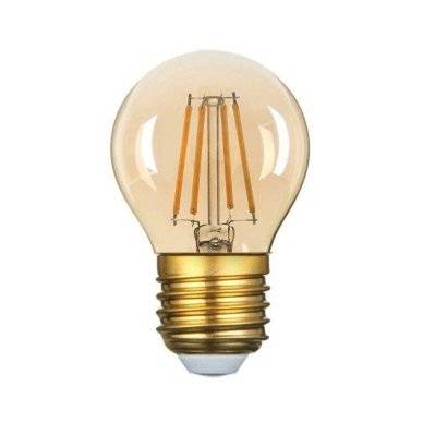 Ampoule LED E27 Filament 4W G45 240° Dimmable - Blanc Chaud 2300K - 3500K - SILAMP - E27-1326-4W_WW - 0712221372650