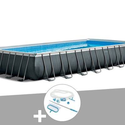 Kit piscine tubulaire Intex Ultra XTR Frame rectangulaire 9,75 x 4,88 x 1,32 m + Kit d'entretien - 17325 - 7061257209540
