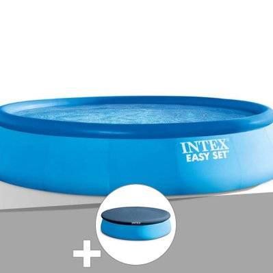 Kit piscine autoportée Intex Easy Set 4,57 x 0,84 m + Bâche de protection - 15747 - 7111607031083