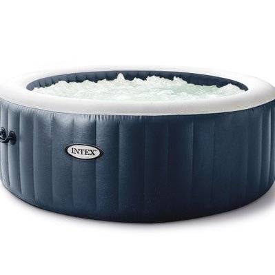 Spa gonflable PureSpa Blue Navy rond Bulles 4 places - Intex - 25100 - 6941057418254