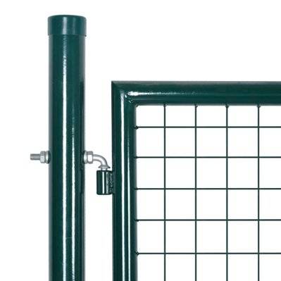 vidaXL Portail de clôture à porte double Acier enduit de poudre - 142025 - 8718475965787