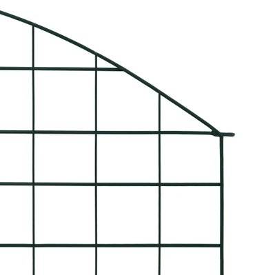 vidaXL Ensemble de clôture de jardin arquée 77,5x78,5 cm vert - 146103 - 8719883785783