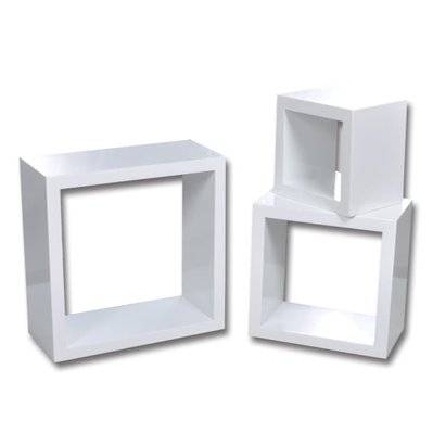 Étagère armoire meuble design murales sous forme de cube 6 pcs blanc 2702238/2 - 2702238/2 - 3001535991945