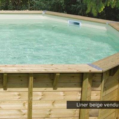 Liner seul Beige pour piscine bois Océa Ø 4,30 x 1,20 m - Ubbink - 8571 - 3700151481150