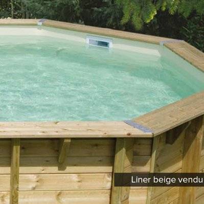 Liner seul Beige pour piscine bois Océa Ø 5,80 x 1,30 m - Ubbink - 8575 - 3700151481181