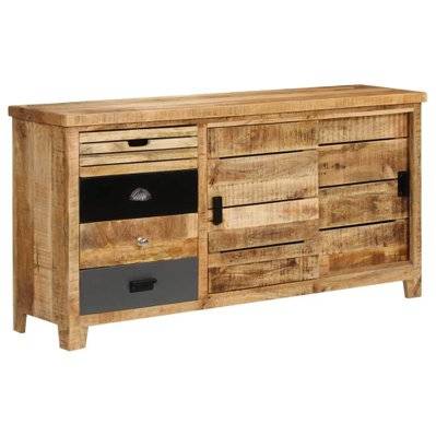 Buffet bahut armoire console meuble de rangement bois de manguier solide 160 cm 4402074 - 4402074 - 3001433128702