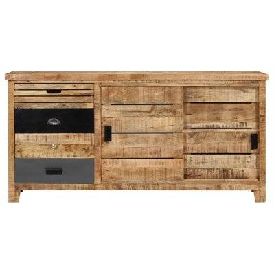 Buffet bahut armoire console meuble de rangement bois de manguier solide 160 cm 4402074 - 4402074 - 3001433128702
