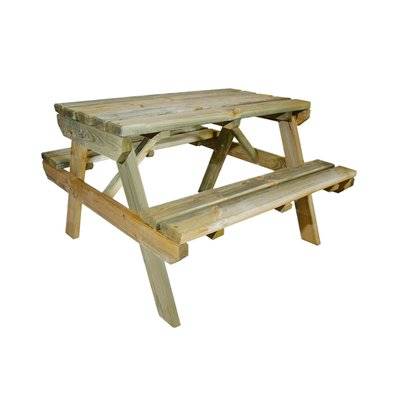 Table de pique-nique pour enfant en bois chinchilla 4 places - CMJ800000 - 3517238000001