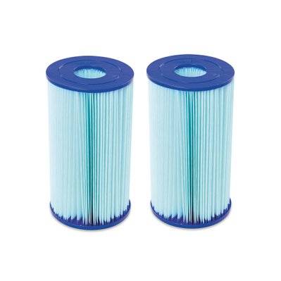 Lot de 2 cartouches filtrantes type IV pour pompe de piscine – Ø10xH20cm compatibles avec piscine Amazonite - 3760287185971 - 3760287185971