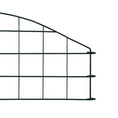 vidaXL Ensemble de clôture de jardin arquée 77,3x26 cm vert - 146101 - 8719883785769