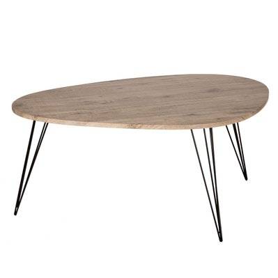 Table basse design Neile - L. 97 x H. 50 cm - Noir - 512148 - 3665549032133
