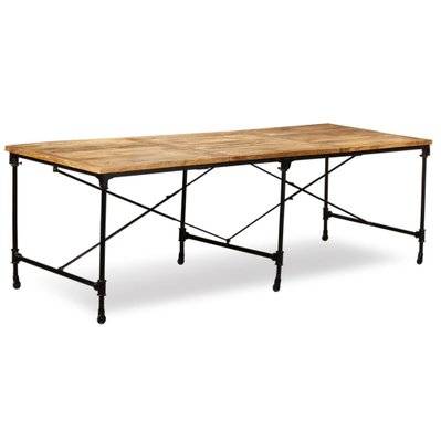 Table de salon salle à manger design bois de manguier massif 240 cm 0902325 - 0902325 - 3000124561309