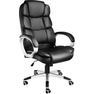Fauteuil chaise siège de direction avec accoudoir max 120 kg noir 0508073