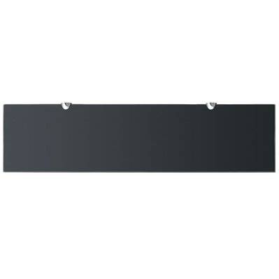 Étagère armoire meuble design murale en verre 80x20 cm 8 mm noir 2702156/2 - 2702156/2 - 3001544572586