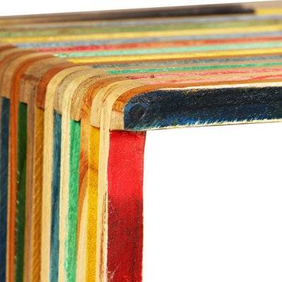 Étagère armoire meuble design jeu d'étagère murale 3 pcs teck massif recyclé multicolore 2702226/2 - 2702226/2 - 3001537161612