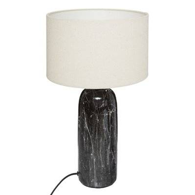 Lampe à poser design Mapu - H. 48 cm - Noir et blanc - 514124 - 3560233817631
