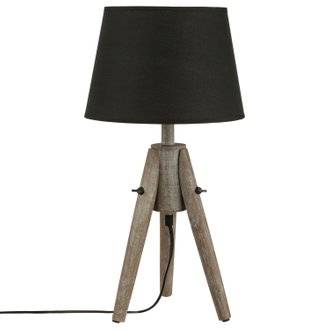 Lampe Bois - H. 46 cm.