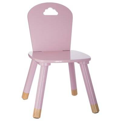 Chaise enfant en bois Douceur - Rose - 511215 - 3665549034076