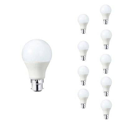 Ampoule LED B22 9W 220V A60 180° (Pack de 10) - Blanc Chaud 2300K - 3500K - SILAMP - PACK-1920-B22-9W_WW - 7426924081506