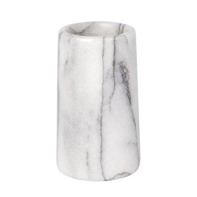 Gobelet de salle de bain design marbre Onyx - Blanc - 399167 - 4008838190869
