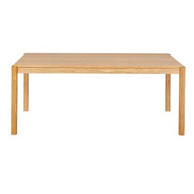 Table à manger rectangulaire scandinave bois clair chêne L200 cm AGALI - L200xP94xH75 - 49481 - 3662275119046