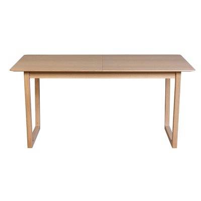Table extensible rallonges intégrées rectangulaire bois clair chêne L160-240 cm LAHO - - 49472 - 3662275119015