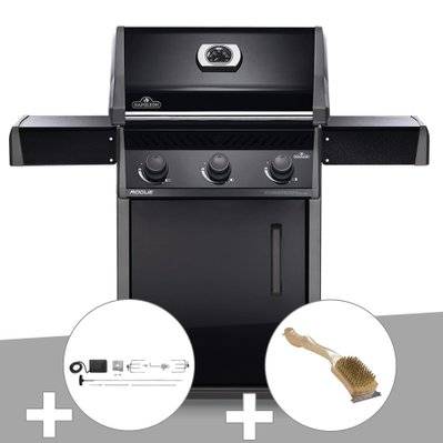 Barbecue à gaz Napoleon Rogue 425 + Rôtissoire + Brosse à grill - 28975 - 3665872016299