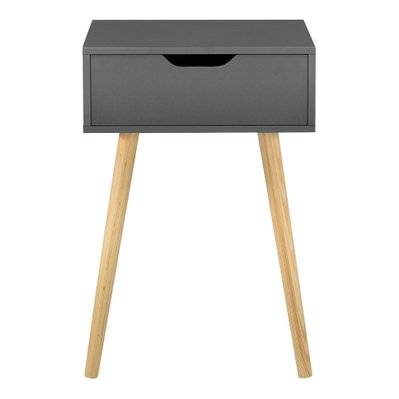 Table basse pour salon meuble design avec tiroir PVC 60 cm gris 03_0006164 - 03_0006164 - 3000721899782