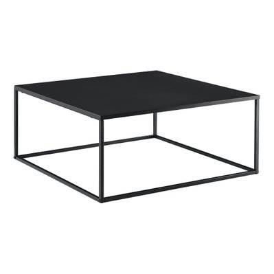 Table basse carrée salon en métal 85 x 85 cm noir mat 03_0006133 - 03_0006133 - 3000718699784
