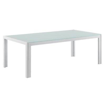 Table basse extérieure en verre 100 cm blanc 03_0004135 - 03_0004135 - 3000488999787