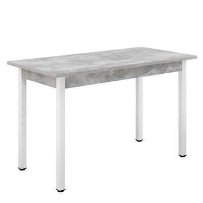 Table de salle à manger cuisine bureau MDF 120 cm cm gris blanc 03_0006266 - 03_0006266 - 3000732399783