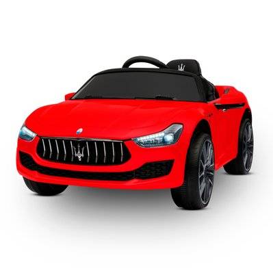 Maserati Ghibli Voiture Electrique Enfant (2 x 25W) Rouge 108 x 56 x 44 cm - Phares, Musique et Télécommande parentale - BCELECMASGH004 - 3700998922311