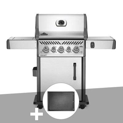 Barbecue à gaz Napoleon Rogue SE 425 inox 3 brûleurs + Plancha - 29133 - 3665872015254