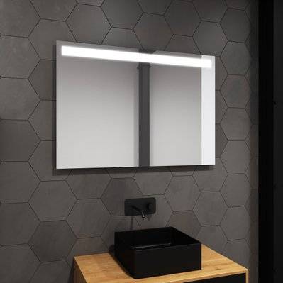 Miroir salle de bain LED auto-éclairant HIGH LINE 80x60cm - LAV183_1 - 3760118149745