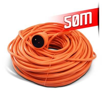Allonge électrique 50m-3g*1.5mm2 Orange - I-Watts - I-RAJ3G15-50M - 5411074167073