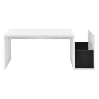Table basse pour salon meuble stylé 90 cm blanc noir 03_0006166 - 03_0006166 - 3000722099785