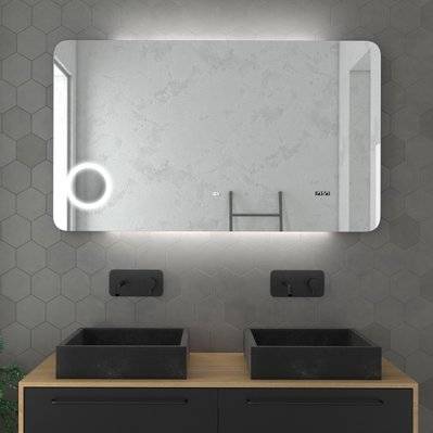 Miroir salle de bain LED auto-éclairant 120x70x4cm - ATMOSPHERE PLUS 120 - MIR016 - 3700710213420