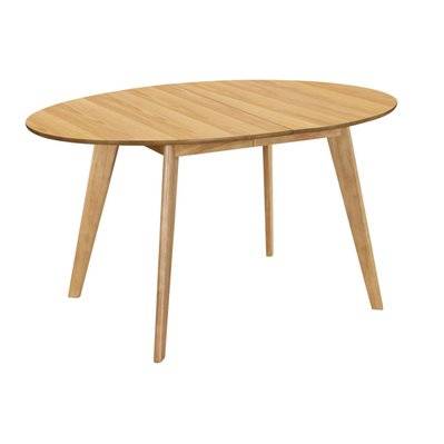 Table à manger extensible ovale en bois clair L150-200 cm MARIK - - 42511 - 3662275077575