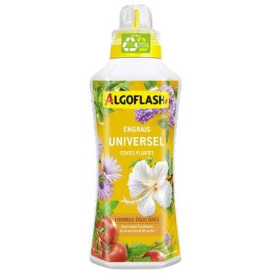 Engrais universel liquide pour plantes 1 L Algoflash - 13081 - 3167770215786