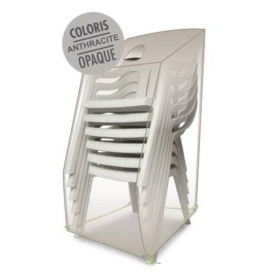 Housse de protection Cover Air pour chaises empilables - 66 x 66 x 110/80 cm - Jardiline - 28512 - 3110060017287