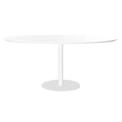 Table à manger design blanche ovale L169 cm HALIA - L170xP110xH75 - 21191 - 3662275034103