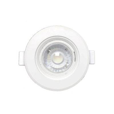 Spot LED Encastrable Orientable Rond Blanc 8W (Pack de 10) - Blanc Neutre 4000K - 5500K - SILAMP - PACK-Fi44-8W_CW - 0712221374302