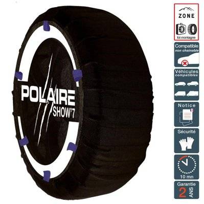 Chaussette chaine neige textile pneu 255/55R18 haute résistance - 0S86-S7IA-32 - 3700986215746