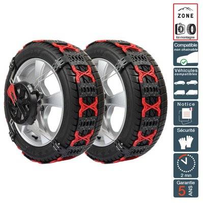 Chaine neige vehicule non chainable POLAIRE GRIP 215/55R17 245/45R18 265/40R18 - PG-90 - 3760035010296