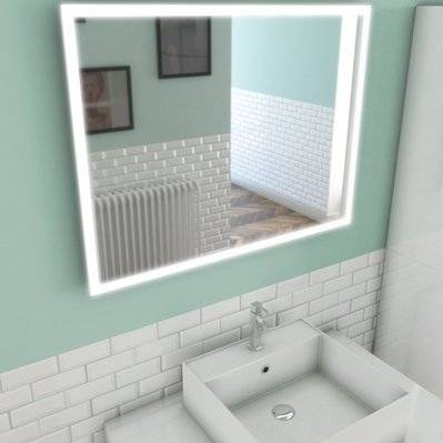 Miroir salle de bain LED auto-éclairant FRAME 60x80cm - MIR018 - 3700710221456