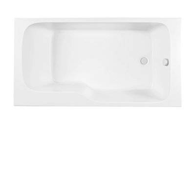 Baignoire bain douche JACOB DELAFON Malice version droite Blanc brillant 160 x 85 - E6D146R-00 - 3440893475252