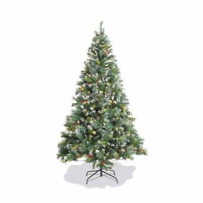 Sapin de Noël artificiel Deluxe de 210 cm avec guirlande lumineuse. décorations et pied inclus - 3760287180686 - 3760287180686