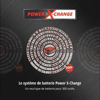 Page explicative du concept Power X Change : 1 batterie, 1000 possibilités 