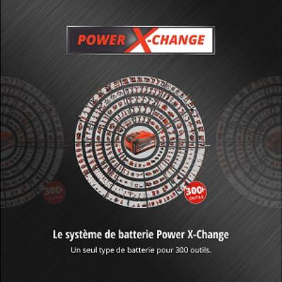 Page explicative du concept Power X Change : 1 batterie, 1000 possibilités  - Power X Change - 