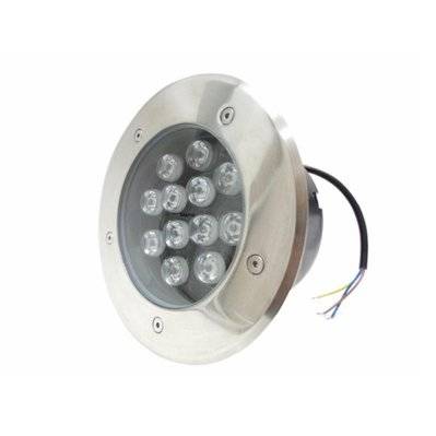 Spot LED Extérieur Encastrable IP65 220V Sol 12W 60° - Blanc Froid 6000K - 8000K - SILAMP - F24-12X1W_WH - 7426836788678